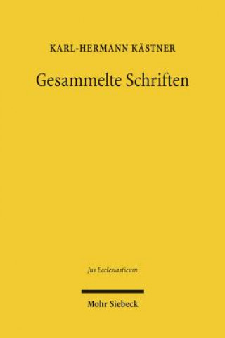 Carte Gesammelte Schriften Karl-Hermann Kästner
