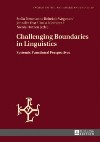 Carte Challenging Boundaries in Linguistics Stella Neumann