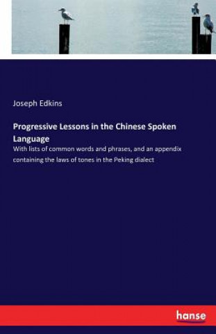 Książka Progressive Lessons in the Chinese Spoken Language Joseph Edkins