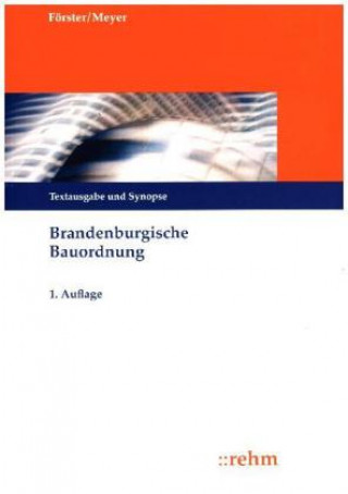 Kniha Brandenburgische Bauordnung Jan-Dirk Förster