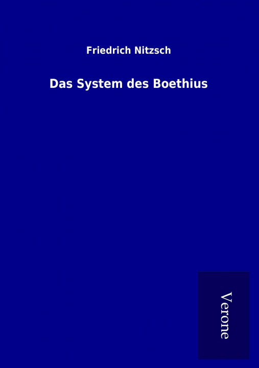 Carte Das System des Boethius Friedrich Nitzsch