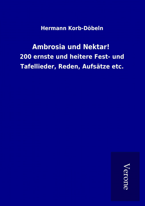 Kniha Ambrosia und Nektar! Hermann Korb-Döbeln