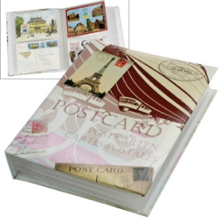 Carte Post- und Ansichtskartenalbum Retro-Design, für bis zu 200 Karten 