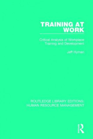 Buch Training at Work Jeff Hyman