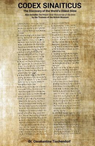Könyv Codex Sinaiticus CONSTAN TISCHENDORF