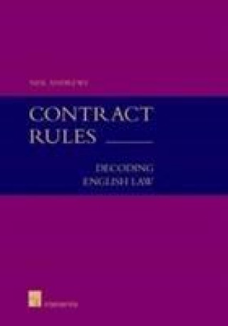 Livre Contract Rules (student edition) Neil Andrews