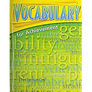 Kniha Great Source Vocabulary for Achievement: Student Edition Grade 8 Second Course 2006 Margaret Ann Richek