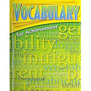 Knjiga Great Source Vocabulary for Achievement: Student Edition Grade 8 Second Course 2006 Margaret Ann Richek