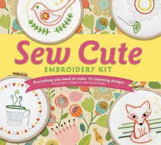 Carte Sew Cute Embroidery Kit Kelly Fletcher