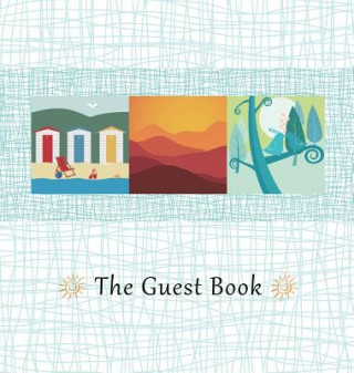 Carte HARDCOVER GUEST BOOK, Comments Book, Visitors Book, Guest comment book, Vacation Home Guest Book, Beach House Guest Book, House Guest Book, Angelis Publications