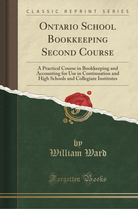 Book Ontario School Bookkeeping Second Course William Ward