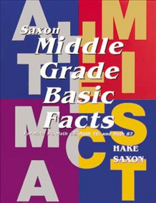 Book SAXON BASIC FACT CARDS MIDDLE Various