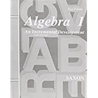 Kniha Saxon Algebra 1 Tests Only Third Edition Jason Roucloux