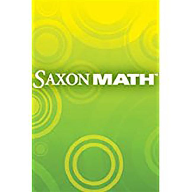 Könyv SAXON MATH TEACHER/E Various
