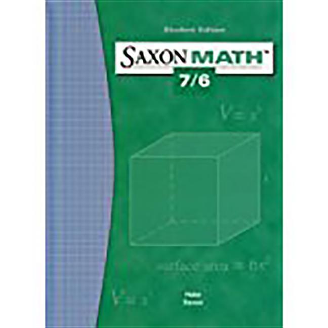 Carte Saxon Math 7/6: Student Edition 2004 Various