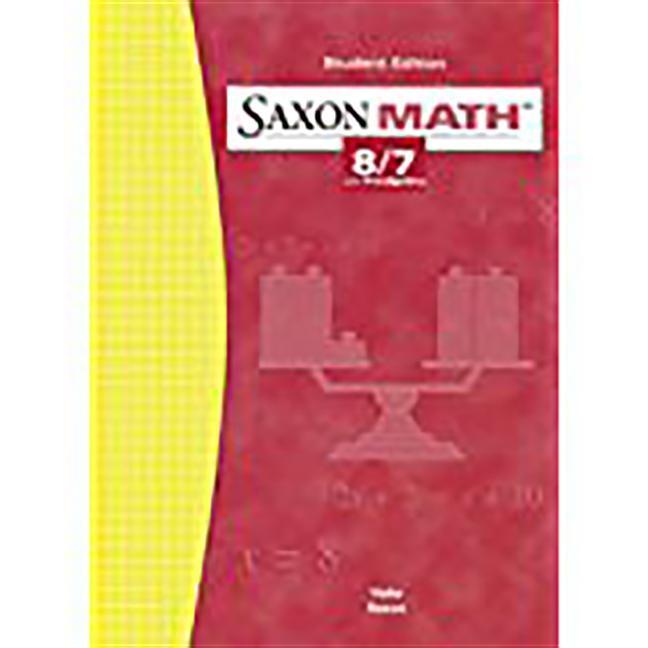 Książka Saxon Math 8/7: Student Edition 2004 Various