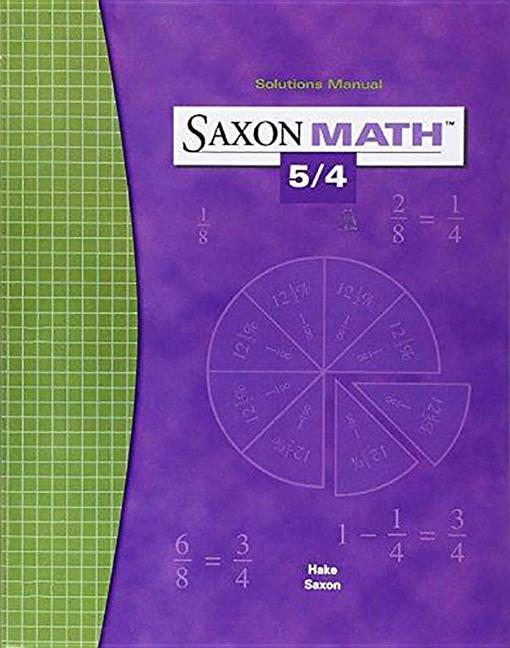 Carte SAXON MATH 5/4 TEACHER/E 3/E Various