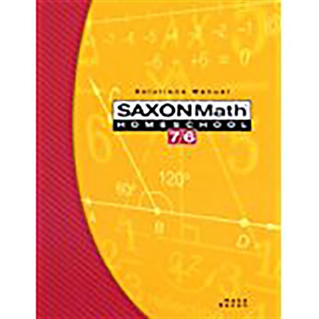 Kniha Saxon Math Homeschool 7/6: Solutions Manual Stephen Hake