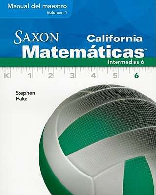 Book SPA-CA SAXON MATEMA-6 TG/E V01 Stephen Hake