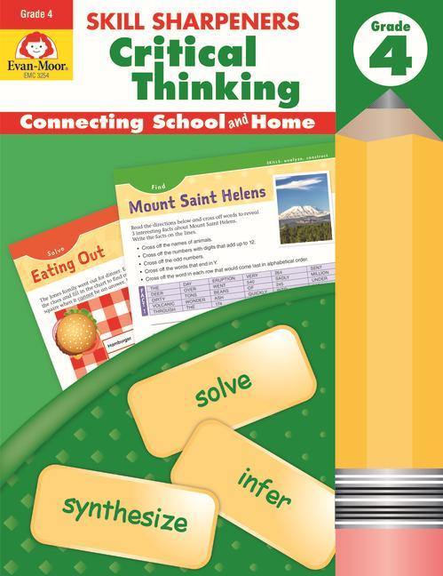 Könyv Skill Sharpeners: Critical Thinking, Grade 4 Workbook Evan-Moor Educational Publishers