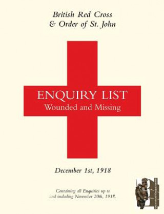 Knjiga British Red Cross and Order of St John Enquiry List for Wounded and Missing British Red Cross