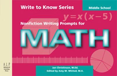 Kniha Write to Know: Nonfiction Writing Prompts for Middle School Math Jan Christinson