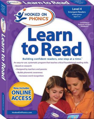 Carte Hooked on Phonics Learn to Read - Level 4, 4: Emergent Readers (Kindergarten Ages 4-6) Hooked on Phonics