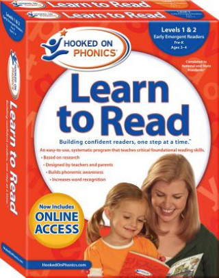 Carte Hooked on Phonics Learn to Read - Levels 1&2 Complete: Early Emergent Readers (Pre-K Ages 3-4) Hooked on Phonics