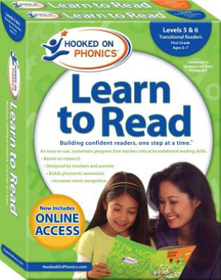 Livre Hooked on Phonics Learn to Read - Levels 5&6 Complete, 3: Transitional Readers (First Grade Ages 6-7) Hooked on Phonics