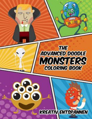 Book Advanced Doodle Monsters Coloring Book KREATIV ENTSPANNEN