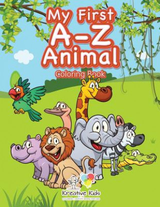 Carte My First A-Z Animal Coloring Book KREATIVE KIDS