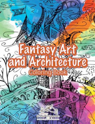 Book Fantasy Art and Architecture Coloring Book KREATIV ENTSPANNEN