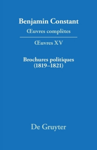 Buch Brochures politiques (1819-1821) Paul Delbouille