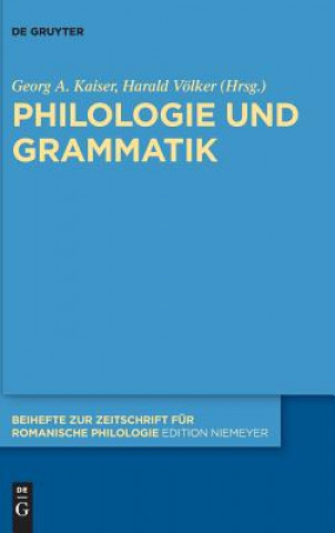 Kniha Philologie und Grammatik Georg A. Kaiser