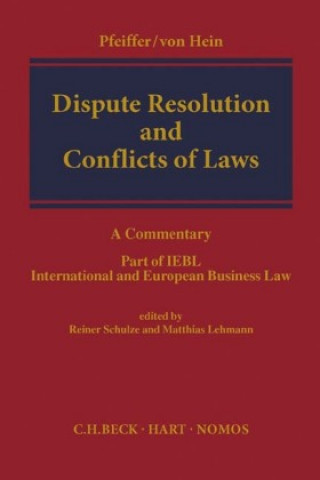 Carte Dispute Resolution and Conflicts of Laws Jan von Hein