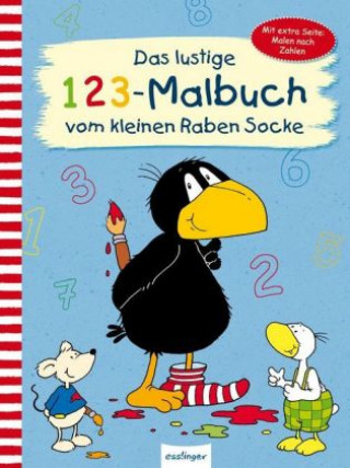 Carte Der kleine Rabe Socke: Das lustige 1 2 3 - Malbuch vom kleinen Raben Socke Annet Rudolph