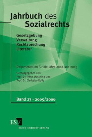 Kniha Jahrbuch des Sozialrechts Dokumentation für die Jahre 2004/2005 Peter Udsching