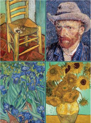 Könyv Set of Four Magnetic Notepads: Van Gogh 