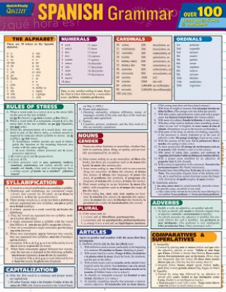 Knjiga Spanish Grammar Inc. Barcharts