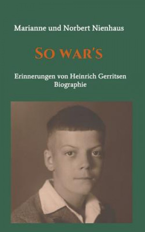 Kniha So war's Marianne Und Norbert Nienhaus
