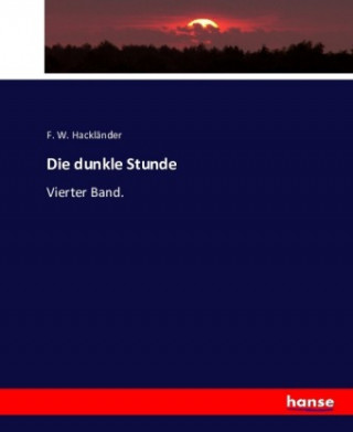 Knjiga Die dunkle Stunde F. W. Hackländer