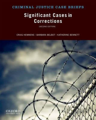 Könyv Significant Cases in Corrections Craig Hemmens