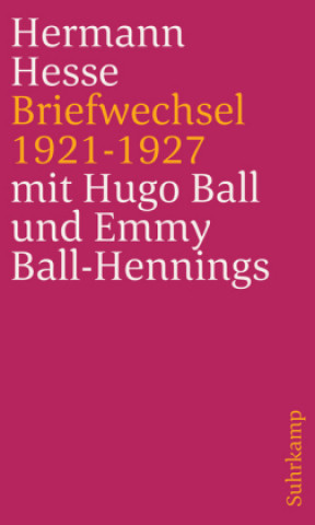 Kniha Briefwechsel 1921 bis 1927 Hermann Hesse
