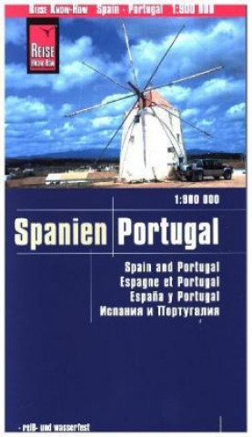 Tiskovina Reise Know-How Landkarte Spanien, Portugal / Spain, Portugal (1:900.000) Reise Know-How Verlag