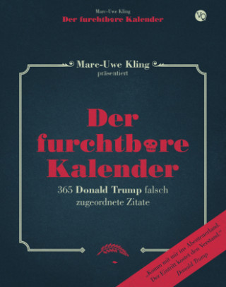 Carte Der furchtbare Kalender Marc-Uwe Kling