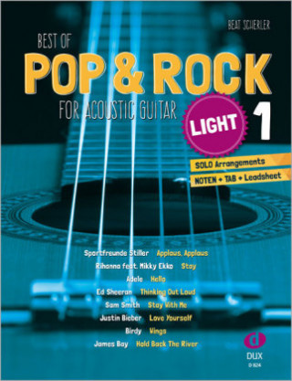 Materiale tipărite Best of Pop & Rock for Acoustic Guitar light 1. Vol.1 Beat Scherler