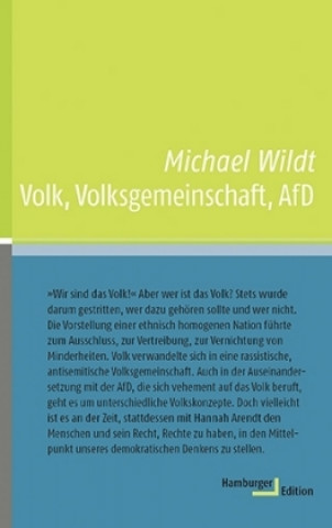 Kniha Volk, Volksgemeinschaft, AfD Michael Wildt
