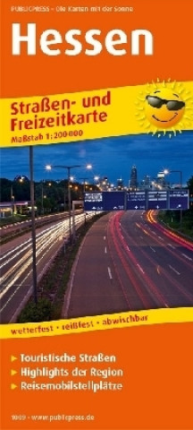 Materiale tipărite PublicPress Straßen- und Freizeitkarte Hessen 