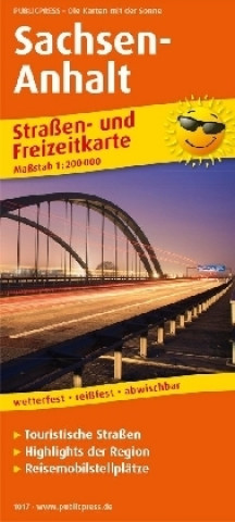 Materiale tipărite PublicPress Straßen- und Freizeitkarte Sachsen-Anhalt 