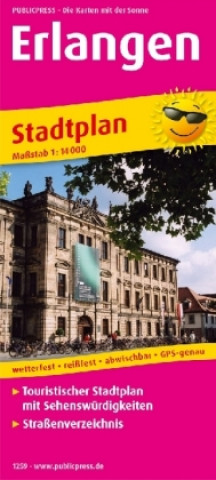 Nyomtatványok PublicPress Stadtplan Erlangen 